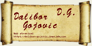 Dalibor Gojović vizit kartica